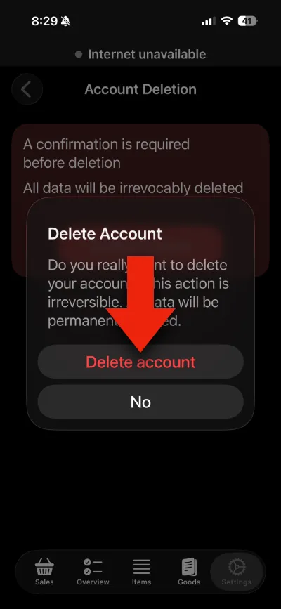 Delete Account